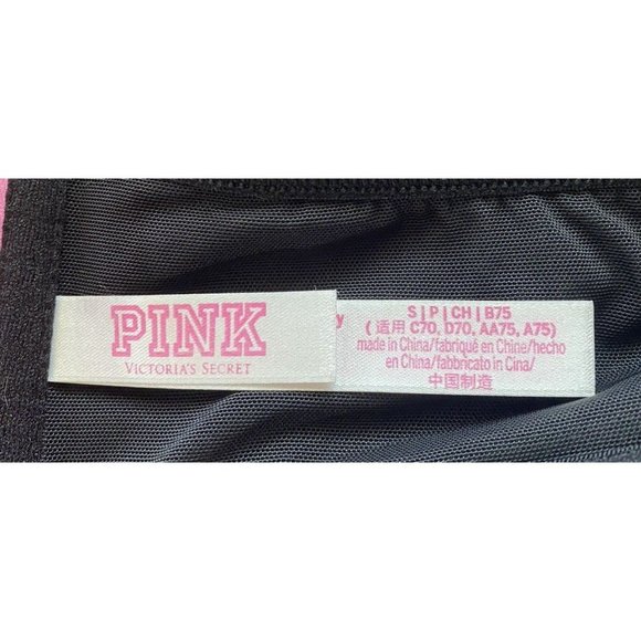 PINK Victorias Secret Comfy & Cool Bandeau Strapless Bra Push Up Small EUC 9191 - Picture 4 of 5